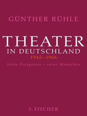 cover image of Theater in Deutschland 1946-1966